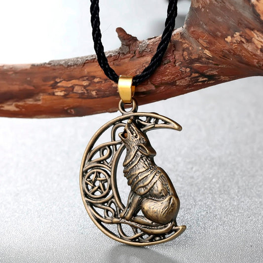 Colgante Lobo y Luna