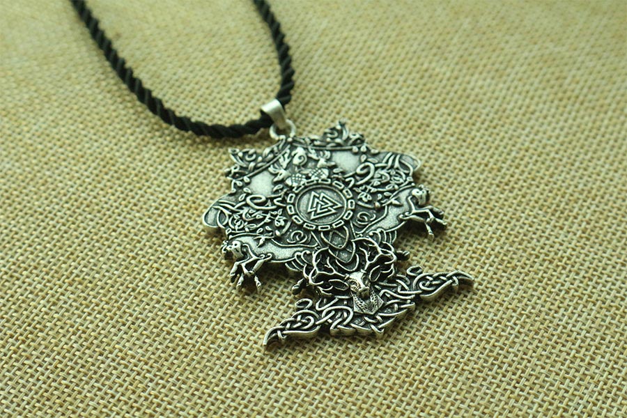 Colgante Mundo Vikingo Plata