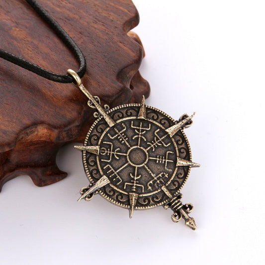 collar brujula vikingo