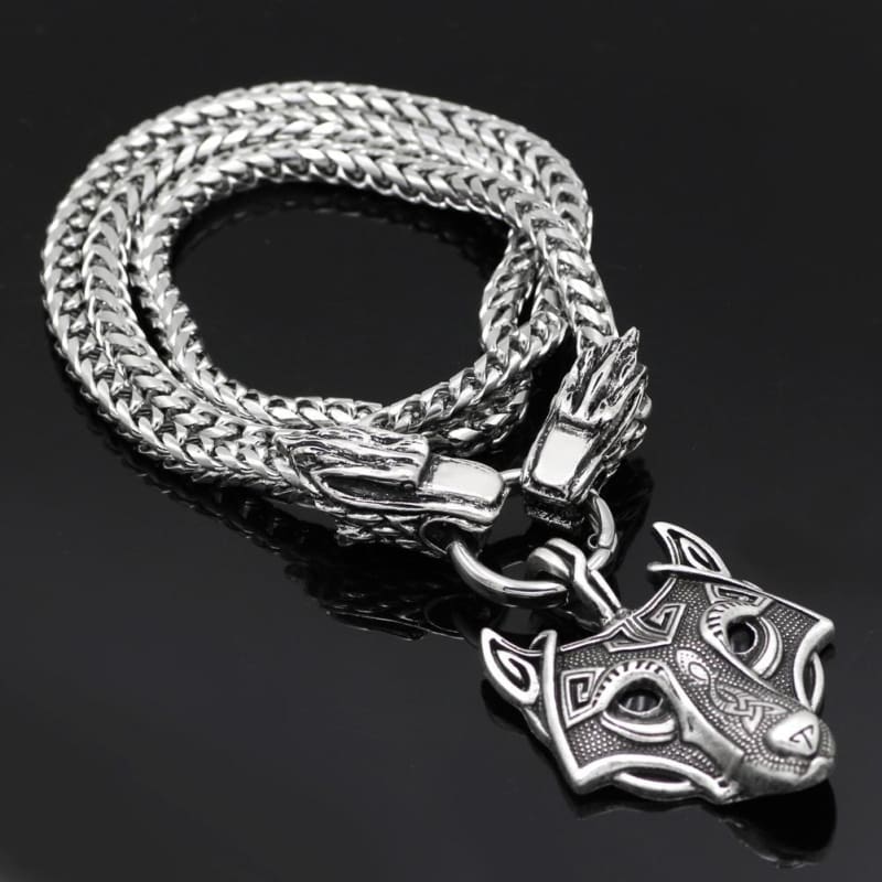 collar vikingo lobo