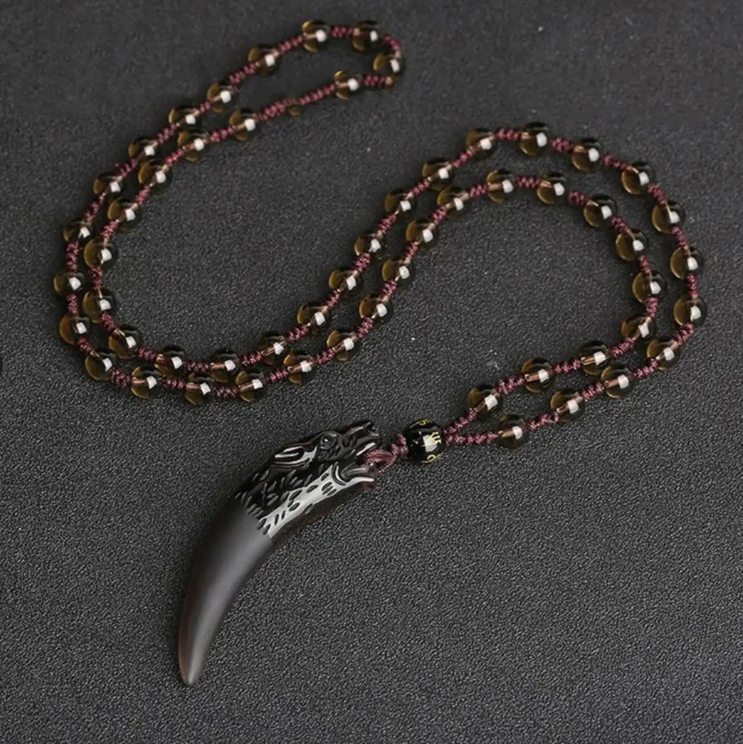 collar cuerno lobo
