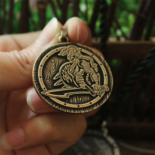 colgante guerrero vikingo