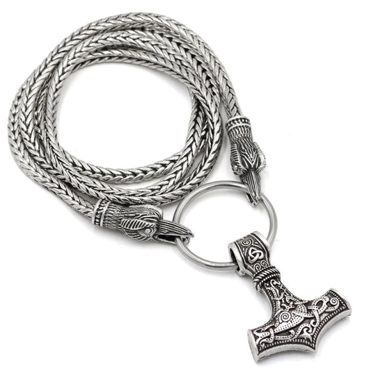 collar de vikingo mjolnir
