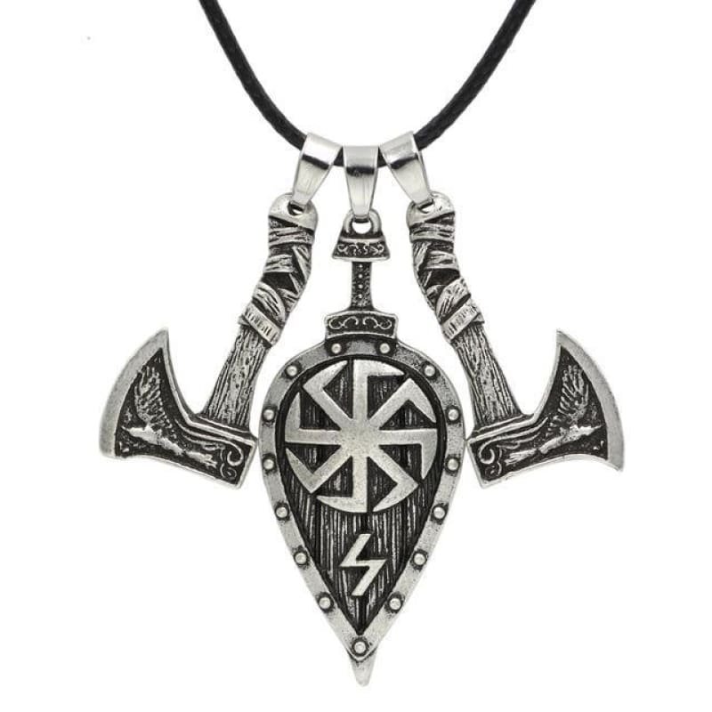 Colgante Hacha y Escudo Vikingo