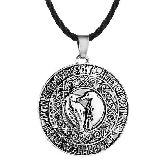 collar cuervos vikingo
