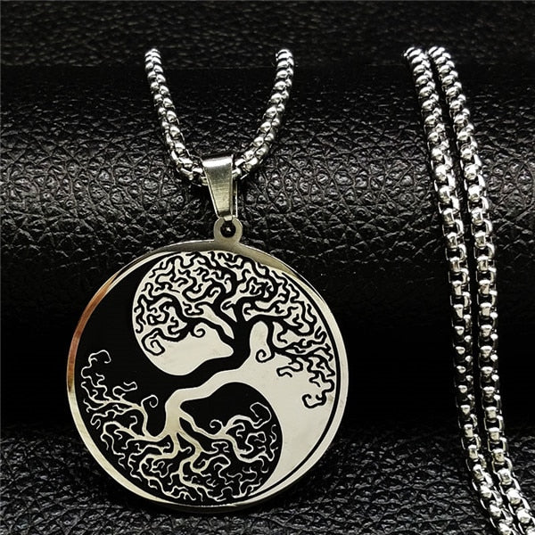 Collar Árbol de la Vida Yin y Yang