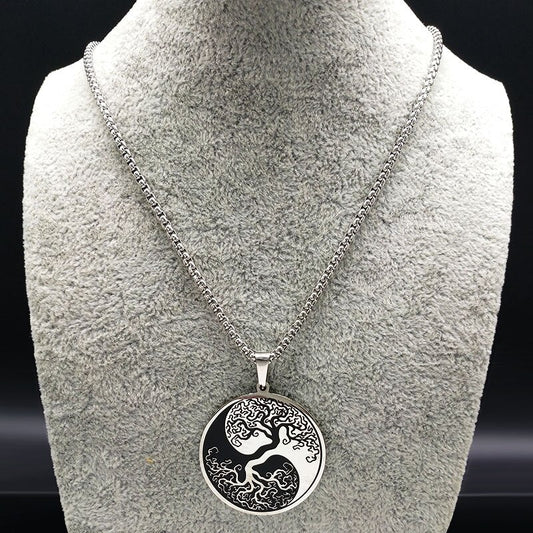 colgante yggdrasil yin y yang