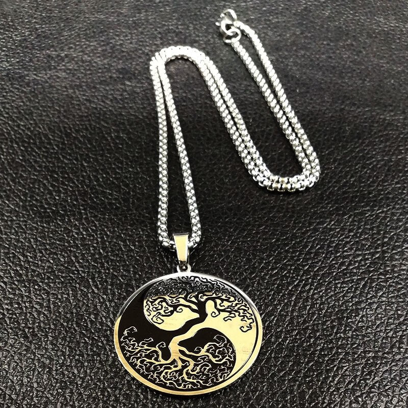 collar yggdrasil yin y yang