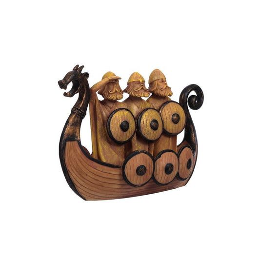estatua vikinga barco