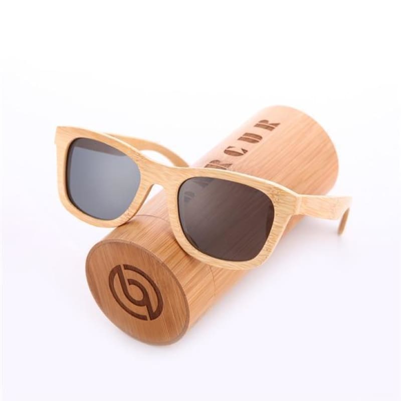 Gafas sol Madera - Bois Clair - Noir - gafas de madera