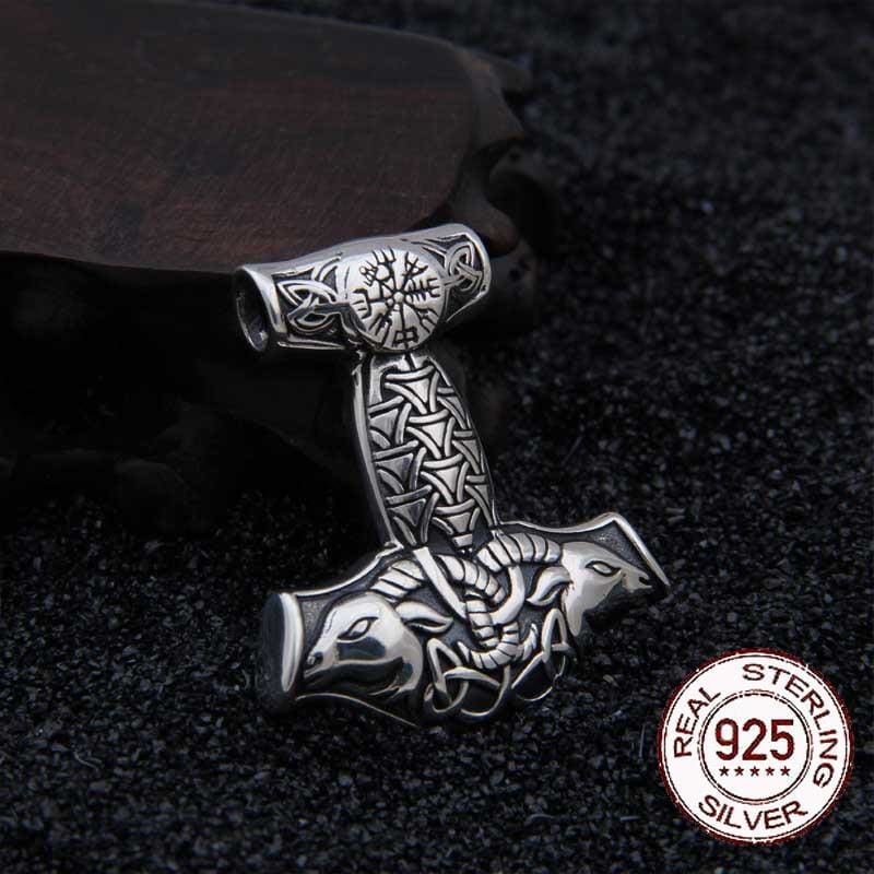 Mjolnir Colgante Plata
