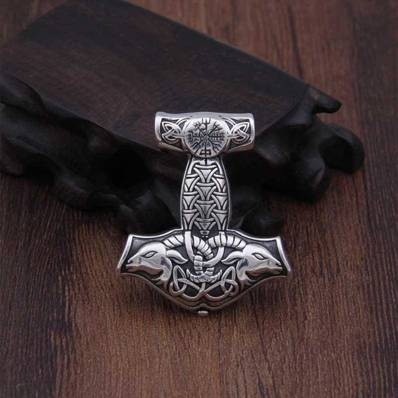 Mjolnir Martillo Colgante Plata