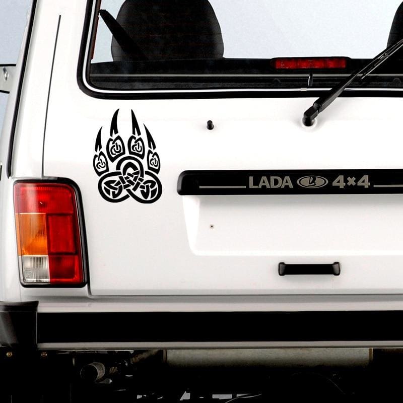 pegatina vikingo pata lobo