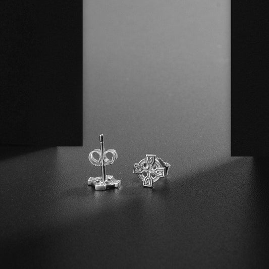 Pendiente Cruz Celta Plata