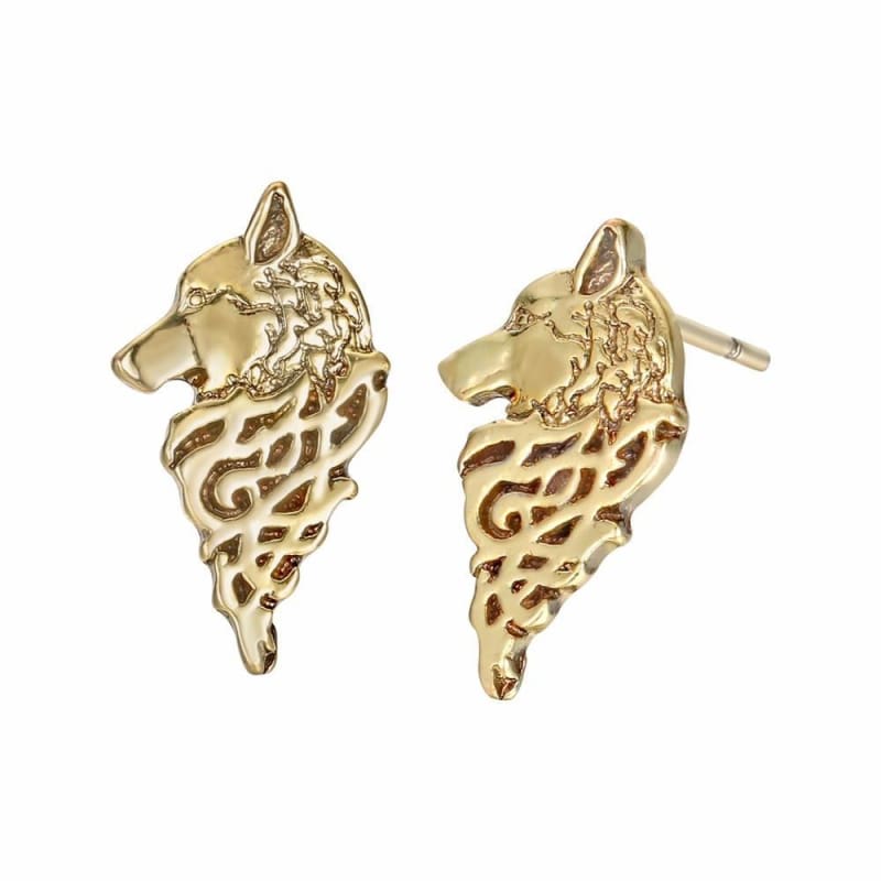 pendientes vikingos fenrir