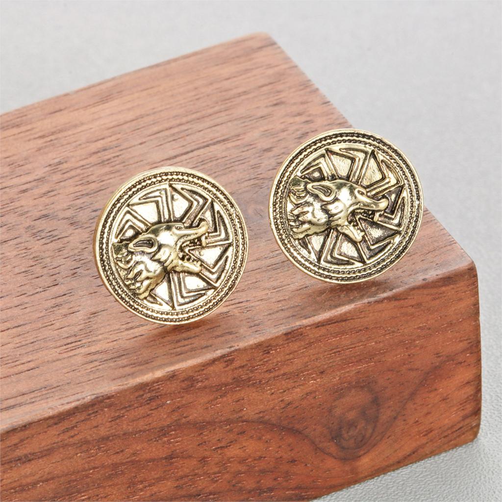 pendientes lobo vikingo