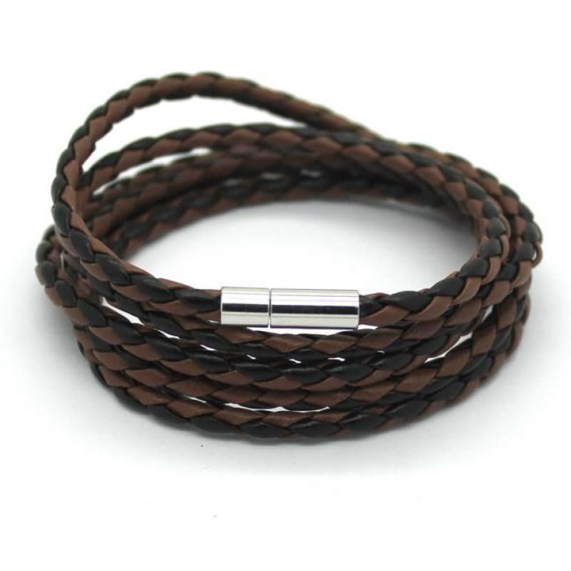Pulsera de Cuero Trenzada