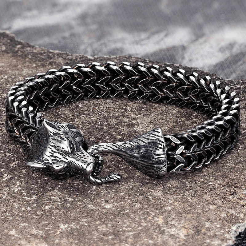 pulsera de lobo para hombre