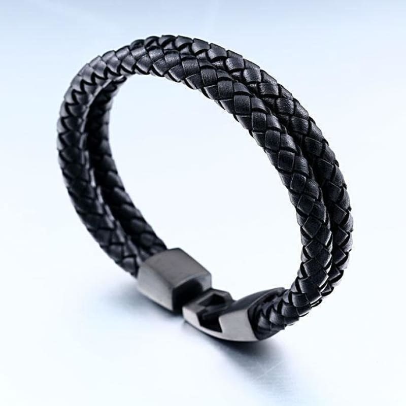 Pulsera Trenzada Cuero