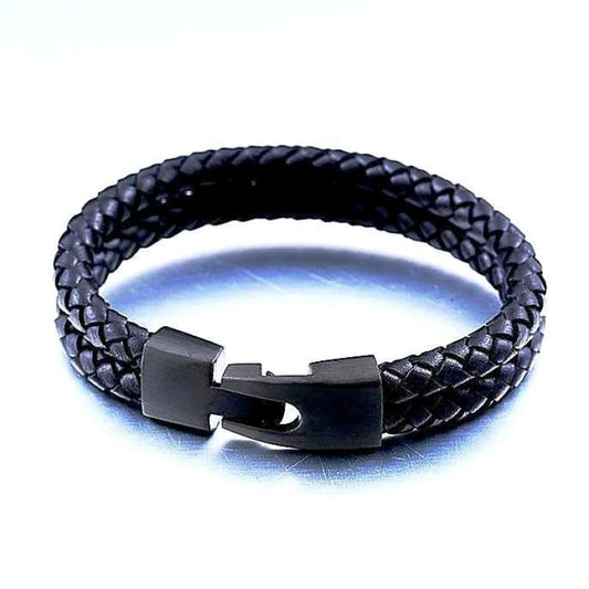 Pulsera Trenzada Cuero vikingo