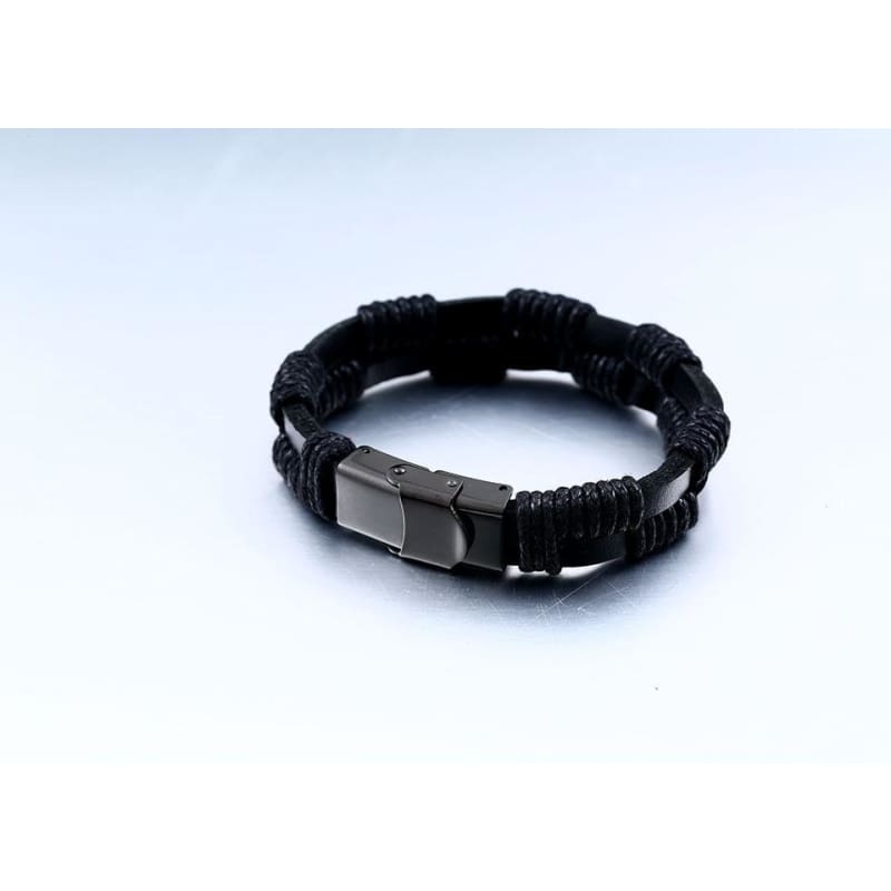 Pulsera cuero vikingo