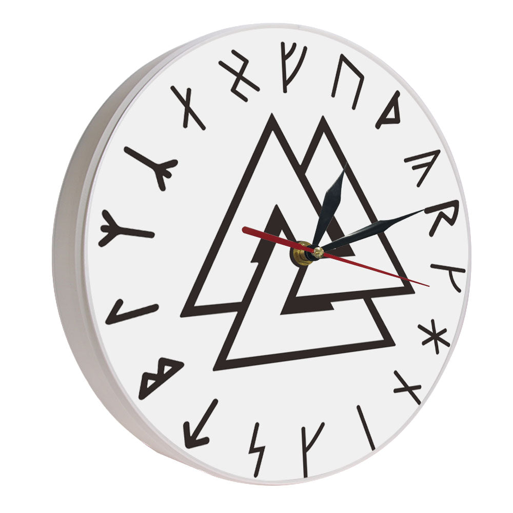 reloj de pared valknut con luz led