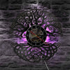 reloj de pared yggdrasil violeta