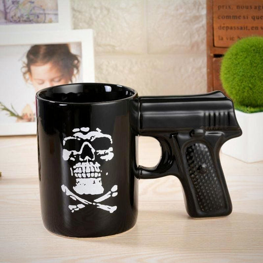 Taza Pistola Negra
