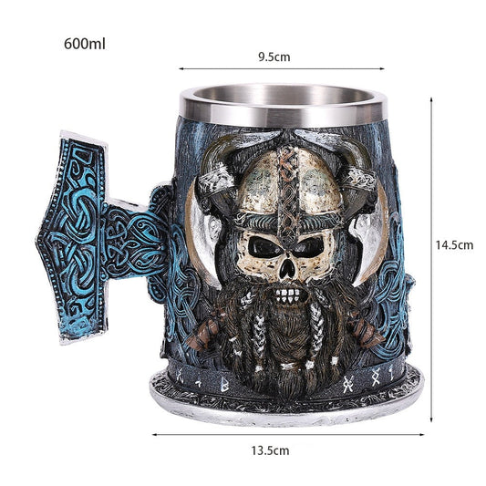 vaso calavera vikingo