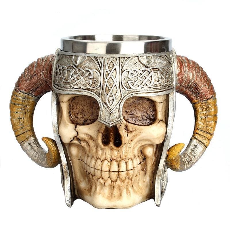 vaso con calavera