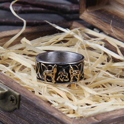 anillo de lobos celtas