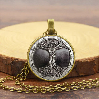 collar del arbol de la vida dorado