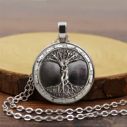 collar del arbol de la vida plateado