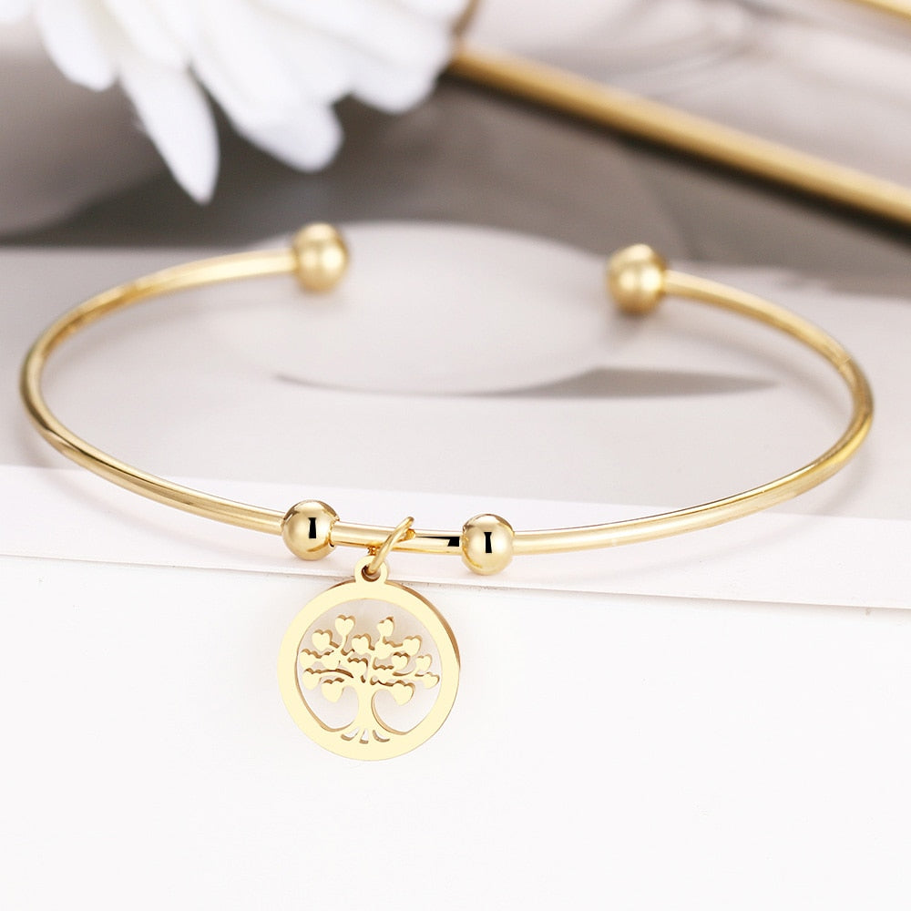 pulsera de arbol de la vida oro