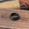 anillo hombre runas vikingas negro