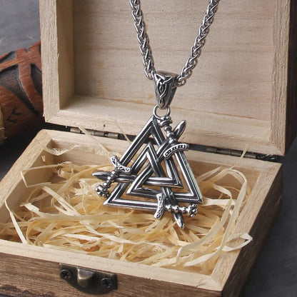 colgante espadas valknut