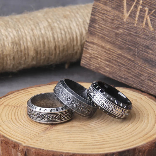 anillo simbolos vikingos