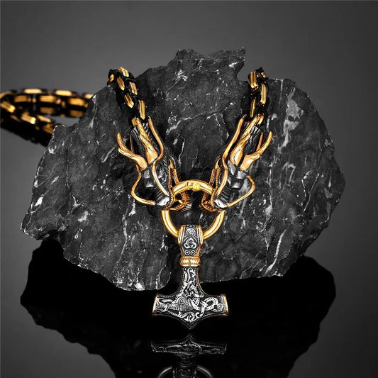 collar dragon mjolnir