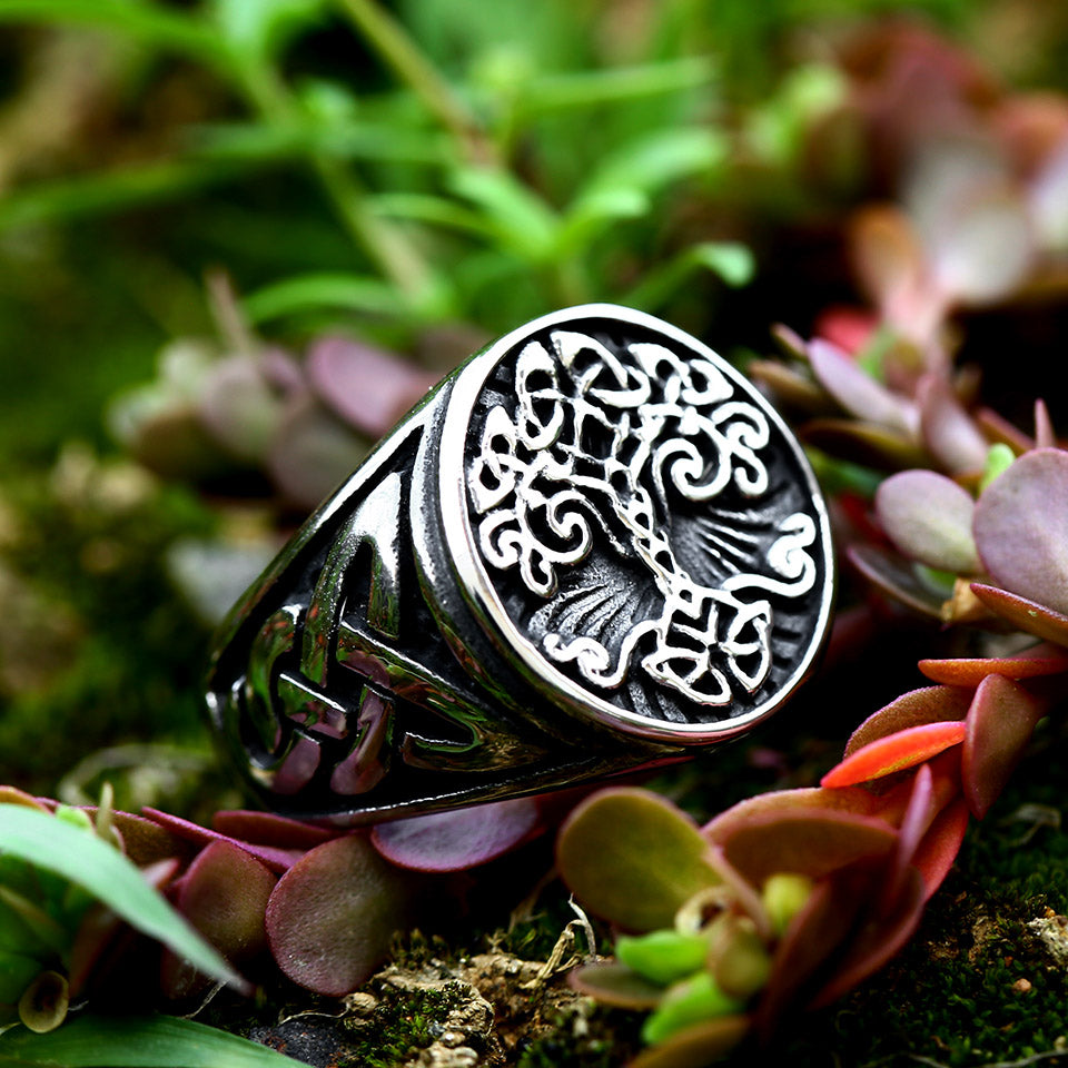 anillo arbol de la vida celta