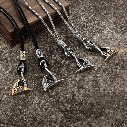 collares hachas valknut