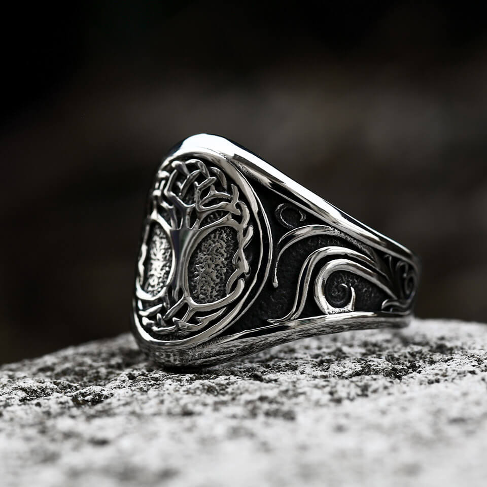 anillo arbol de la vida nordico
