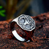 anillo arbol vida vikingo acero