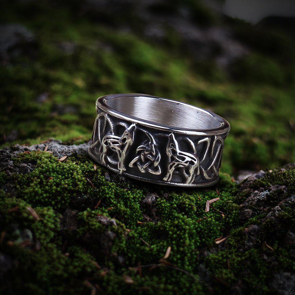 anillo lobo celta