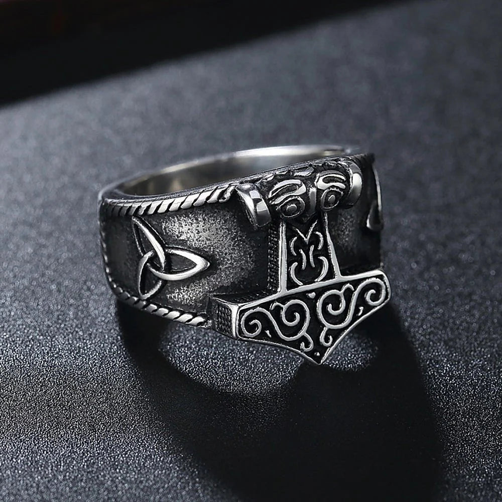 anillo martilo thor mjolnir