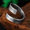 anillo metal runas