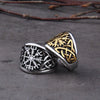 Anillo Vegvisir Brujula Nordica