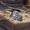 Anillo Vegvisir Brujula Nordica