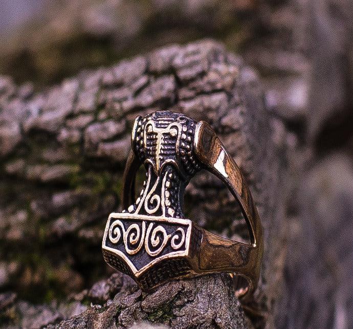 Anillo Vikingo Mjolnir