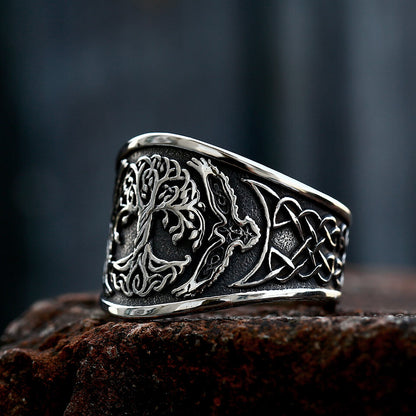 anillo vikingo de yggdrasil