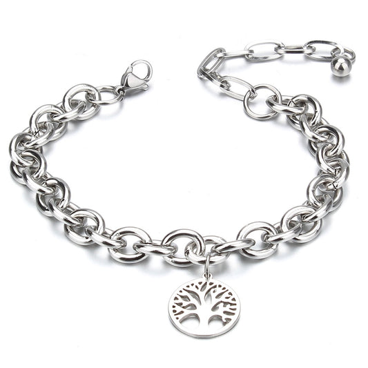 pulsera plata arbol de la vida
